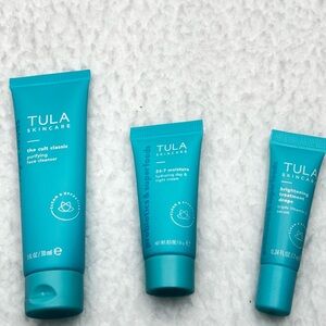 Tula Skin Care On The Go 3 Piece Travel‎ Sizes New!!